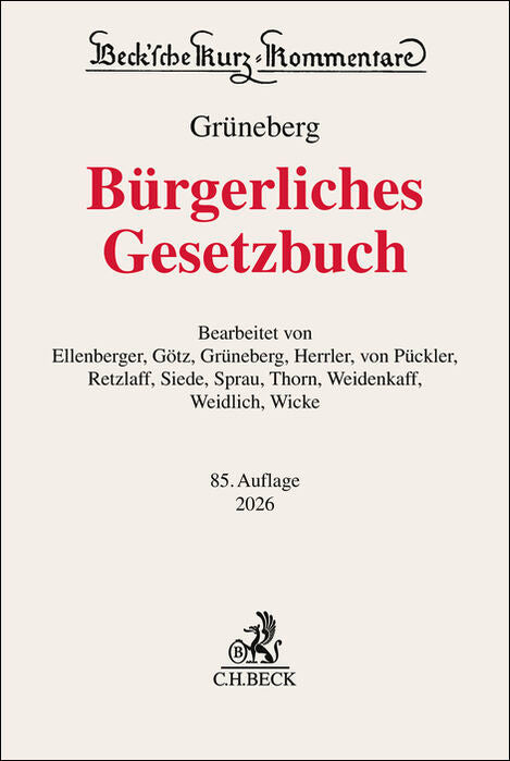 Bürgerliches Gesetzbuch