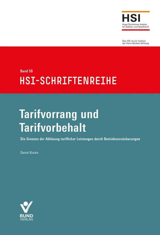 Tarifvorrang und Tarifvorbehalt