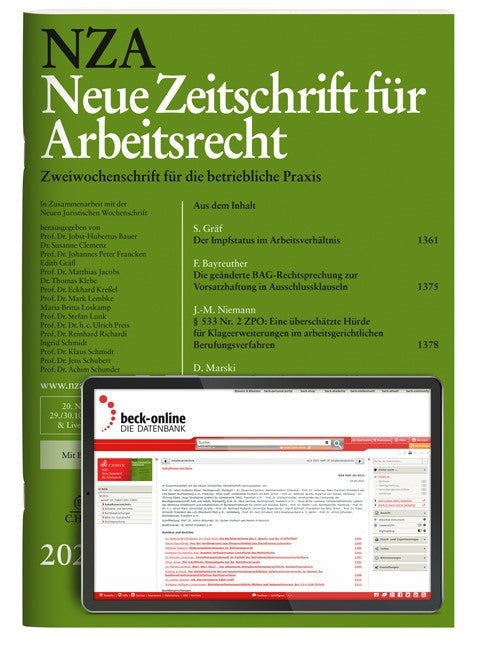NZA • Neue Zeitschrift für Arbeitsrecht