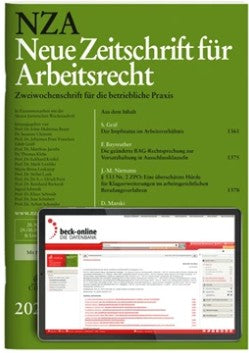 NZA • Neue Zeitschrift für Arbeitsrecht