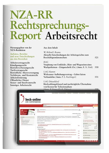 NZA-RR • Rechtsprechungs-Report Arbeitsrecht