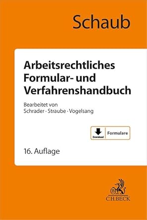 Arbeitsrechtliches Formular- und Verfahrenshandbuch cover image