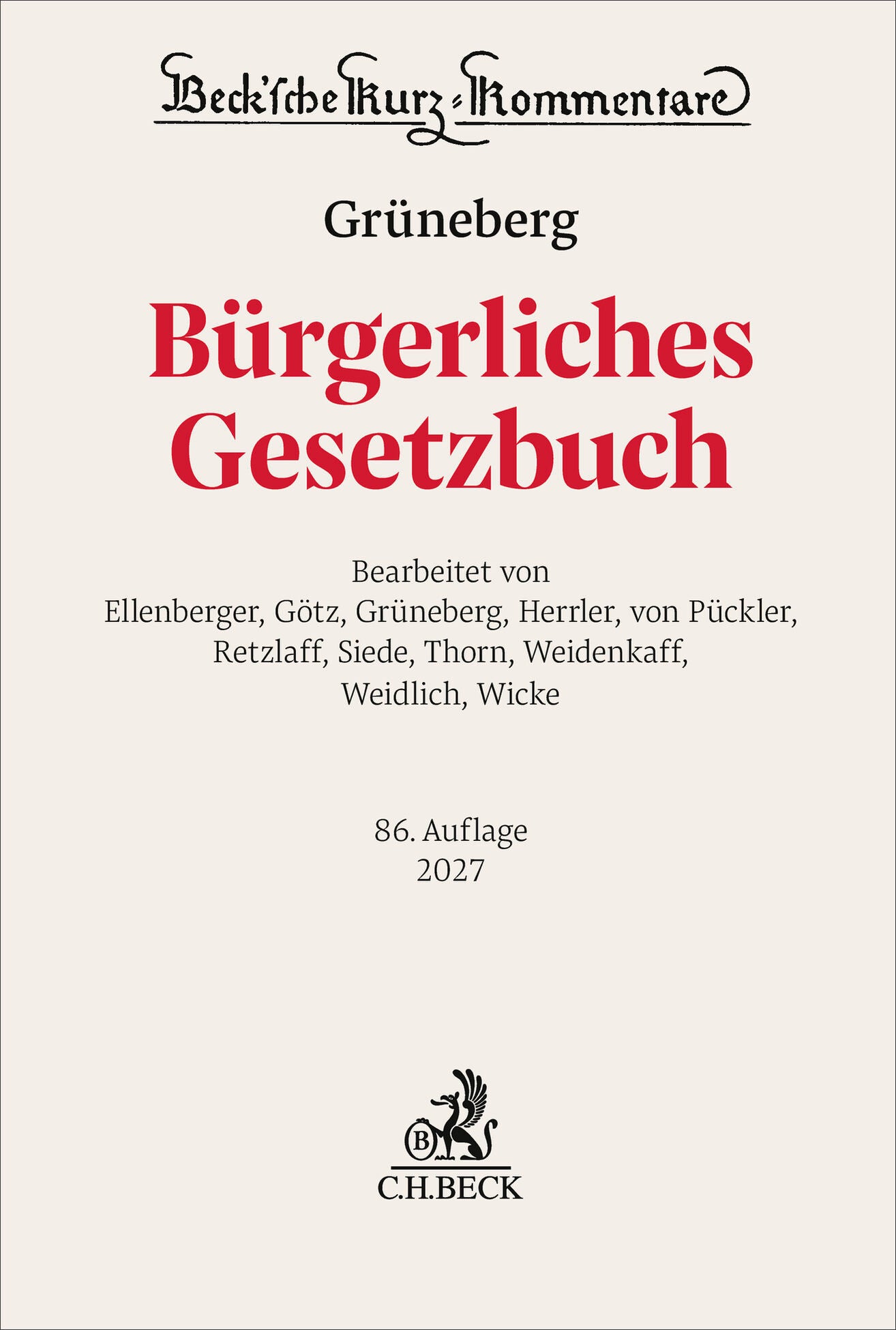 Bürgerliches Gesetzbuch