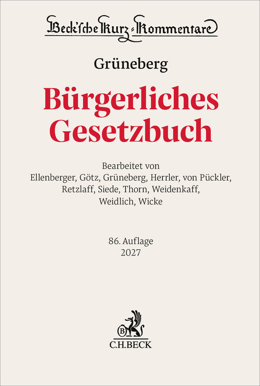 Bürgerliches Gesetzbuch