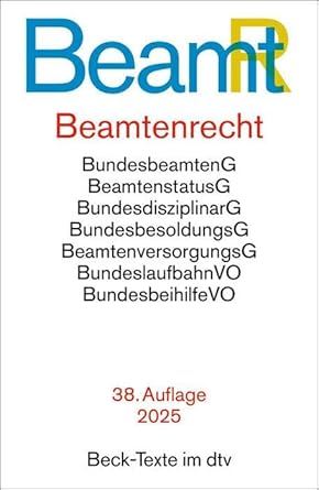 Beamtenrecht: Rechtsstand: 1. Januar 2025 (Beck-Texte im dtv) cover image