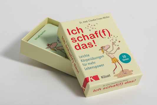 Ich schaf(f) das!: Leichte Körperübungen für mehr Lebenspower. 50 Karten - Mit Stülpdeckelschachtel und Booklet (Claudia Croos-Müller, Band 8) cover image