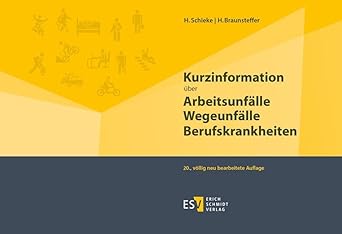 Kurzinformation über Arbeitsunfälle Wegeunfälle Berufskrankheiten: Eine Kurz-Darstellung über Versicherungsschutz, Versicherungsfälle, Leistungen, ... ... Skizzen und Berechnungsbeispielen) cover image