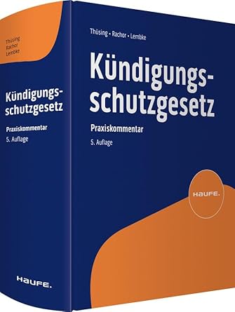 Kündigungsschutzgesetz: Der Praxiskommentar zum KSchG inkl. angrenzender Vorschriften (Haufe Recht Kommentar) cover image