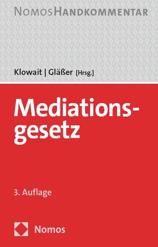 Mediationsgesetz: Handkommentar cover image
