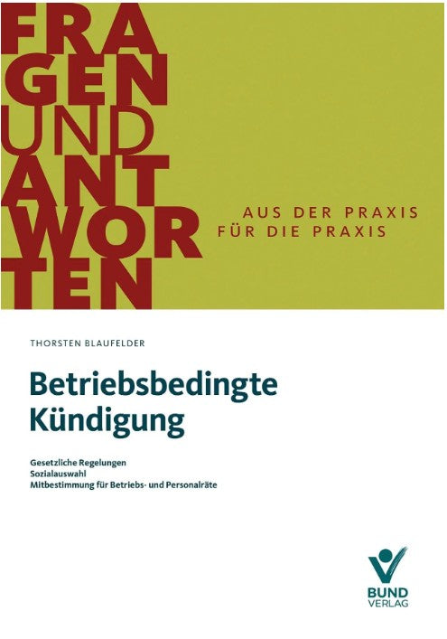 Betriebsbedingte Kündigung