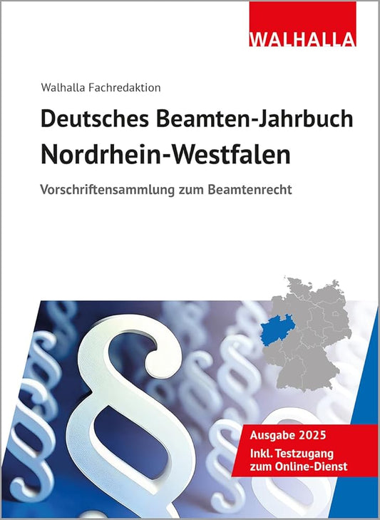 Deutsches Beamten-Jahrbuch Nordrhein-Westfalen 2025: Vorschriftensammlung zum Beamtenrecht cover image