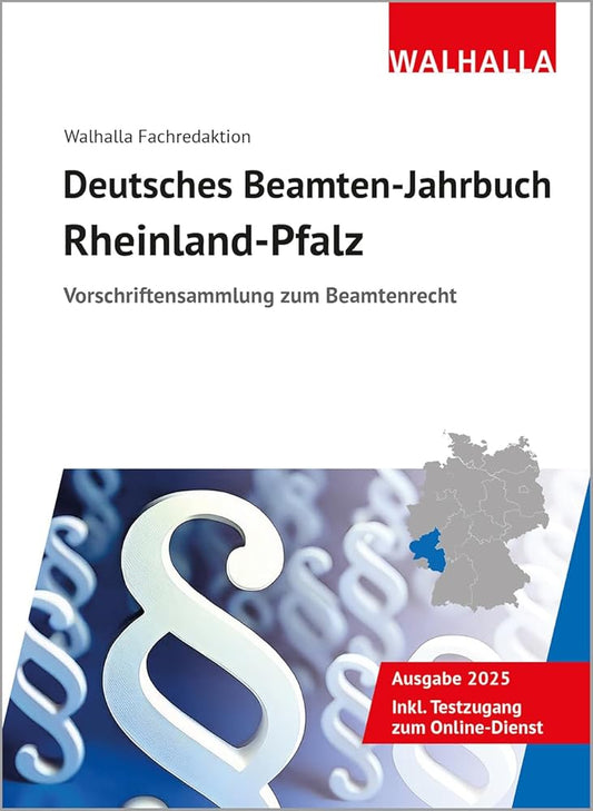 Deutsches Beamten-Jahrbuch Rheinland-Pfalz 2025: Vorschriftensammlung zum Beamtenrecht cover image