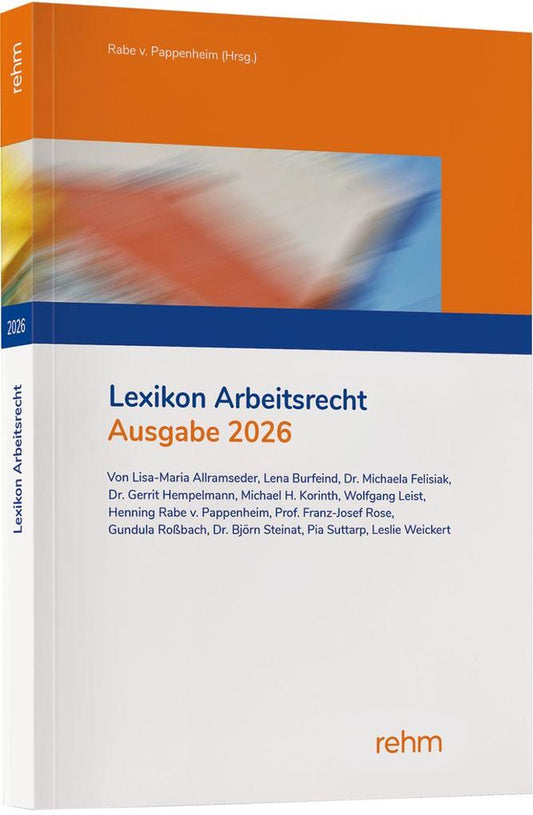 Lexikon Arbeitsrecht 2026